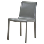 Chaise de salle à manger en cuir recyclé, lot de 2 | Chaise moderne écologique