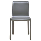 Chaise de salle à manger en cuir recyclé, lot de 2 | Chaise moderne écologique