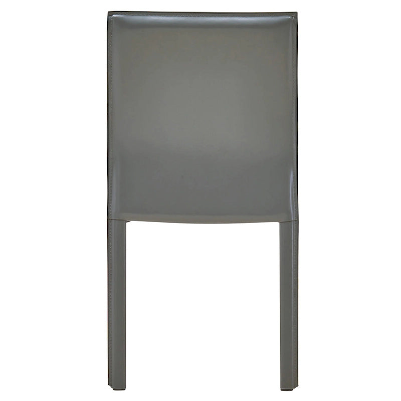 Chaise de salle à manger en cuir recyclé, lot de 2 | Chaise moderne écologique