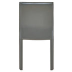 Chaise de salle à manger en cuir recyclé, lot de 2 | Chaise moderne écologique