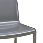 Chaise de salle à manger en cuir recyclé, lot de 2 | Chaise moderne écologique