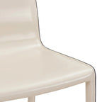 Chaise de salle à manger en cuir recyclé, lot de 2 | Chaise moderne écologique