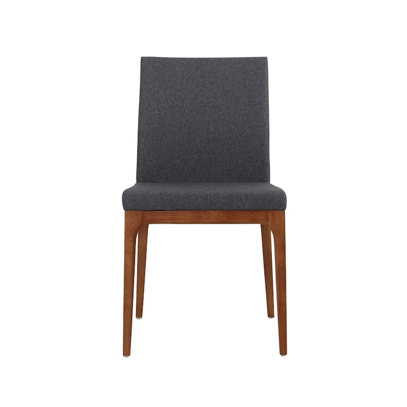 Chaise de salle à manger en cuir recyclé, lot de 2 | Chaise moderne écologique