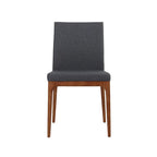 Chaise de salle à manger en cuir recyclé, lot de 2 | Chaise moderne écologique