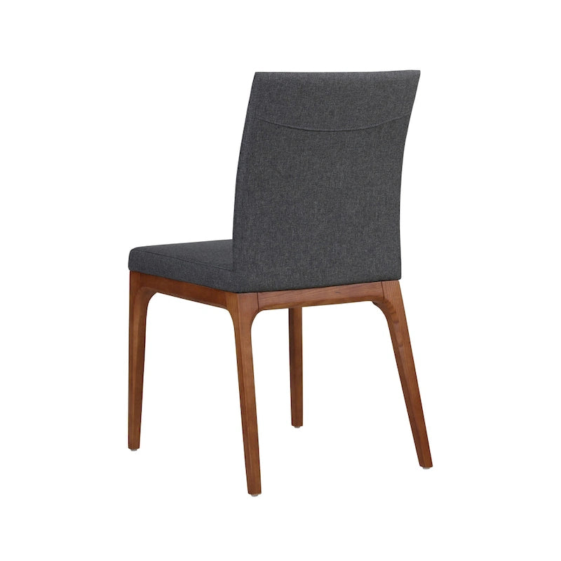 Chaise de salle à manger en cuir recyclé, lot de 2 | Chaise moderne écologique