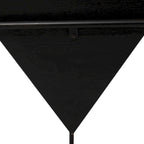 Table d'appoint en pyramide inversée géométrique en bois avec support en métal | Noir ou Blanc