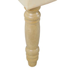 Banc long classique capitonné | Rembourrage en similicuir | Entrée ou chambre à coucher