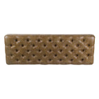 Banc long classique capitonné | Rembourrage en similicuir | Entrée ou chambre à coucher