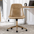 Chaise de bureau ergonomique en similicuir courbé avec vérin à gaz