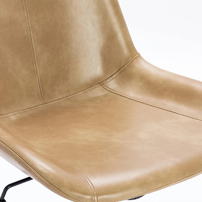 Chaise de bureau ergonomique en similicuir courbé avec vérin à gaz
