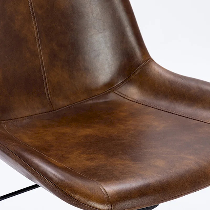 Chaise de bureau ergonomique en similicuir courbé avec vérin à gaz