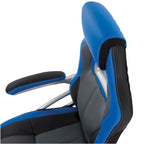 Chaise de jeu style course en cuir reconstitué et maille | Chaise de bureau ergonomique