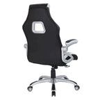 Chaise de jeu style course en cuir reconstitué et maille | Chaise de bureau ergonomique