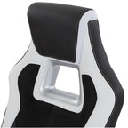 Chaise de jeu style course en cuir reconstitué et maille | Chaise de bureau ergonomique
