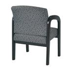 Chaise visiteur en bois finition expresso