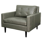 Fauteuil en cuir reconstitué | Fauteuil d'appoint de style transitoire pour salon