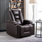 Fauteuil inclinable électrique en cuir pour cinéma maison, doux