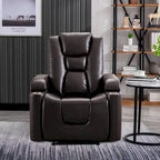 Fauteuil inclinable électrique en cuir pour cinéma maison, doux