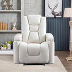 Fauteuil inclinable électrique en cuir pour cinéma maison, doux