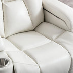 Fauteuil inclinable électrique en cuir pour cinéma maison, doux