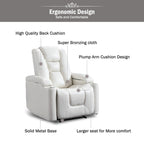 Fauteuil inclinable électrique en cuir pour cinéma maison, doux