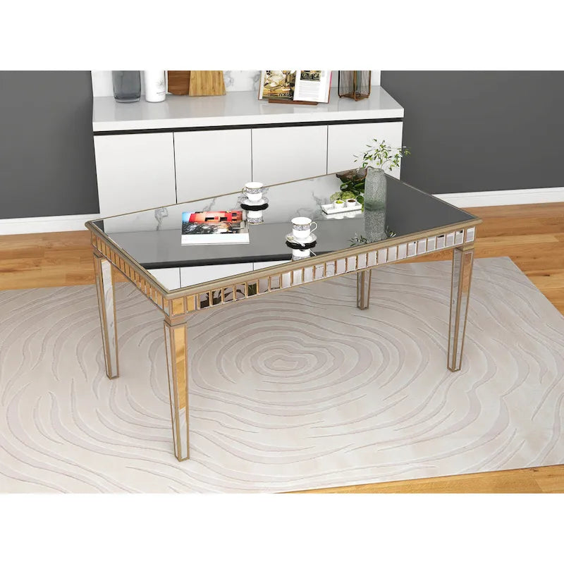 Table de salle à manger rectangulaire contemporaine