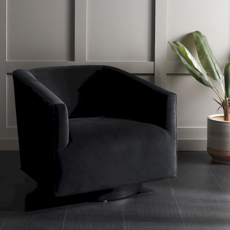 Fauteuil d'appoint entièrement assemblé | 81 cm L x 84 cm P x 74 cm H | Fauteuil de salon moderne rembourré