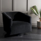 Fauteuil d'appoint entièrement assemblé | 81 cm L x 84 cm P x 74 cm H | Fauteuil de salon moderne rembourré