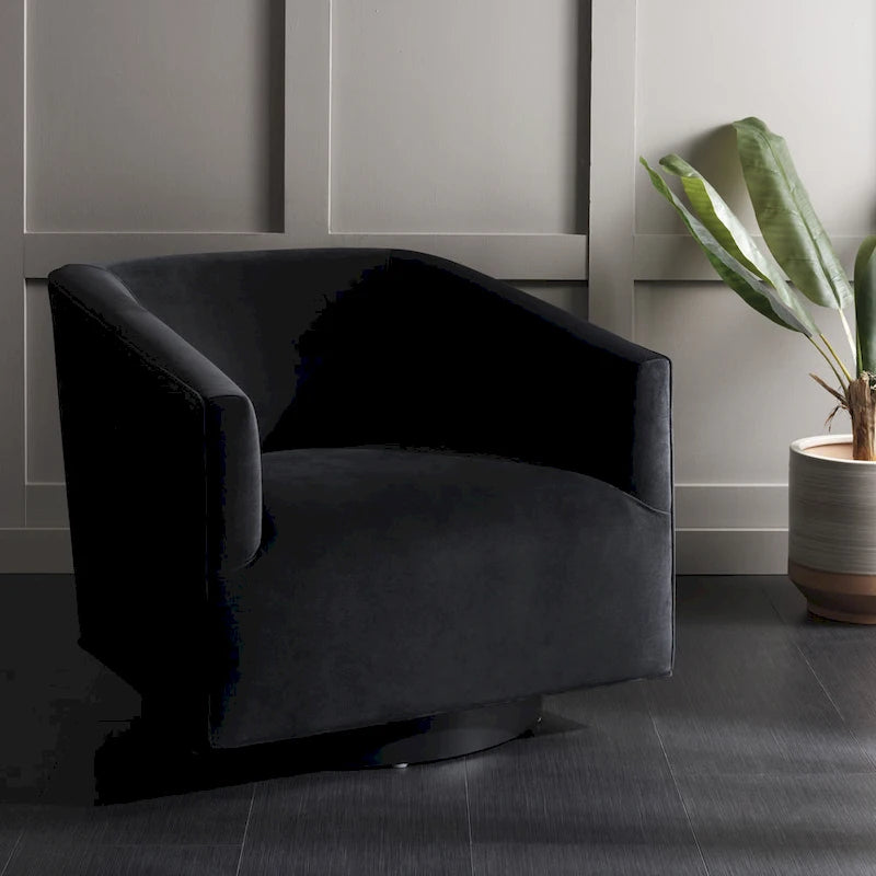 Fauteuil d'appoint entièrement assemblé | 81 cm L x 84 cm P x 74 cm H | Fauteuil de salon moderne rembourré