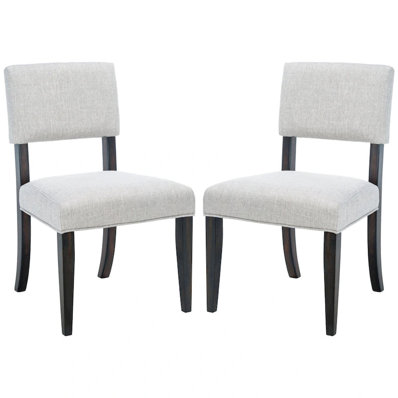 Lot de 2 chaises de salle à manger en bois massif | Assise rembourrée | 53,34 cm (l) x 52,07 cm (L) x 88,27 cm (H)