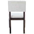 Lot de 2 chaises de salle à manger en bois massif | Assise rembourrée | 53,34 cm (l) x 52,07 cm (L) x 88,27 cm (H)
