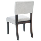 Lot de 2 chaises de salle à manger en bois massif | Assise rembourrée | 53,34 cm (l) x 52,07 cm (L) x 88,27 cm (H)