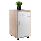 Meuble de rangement en bois avec portes et étagères réglables | Cuisine ou salle de bain