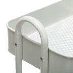 Chariot de rangement à roulettes en métal à 4 niveaux - 45x35x109 cm
