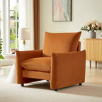 Fauteuil d'appoint moderne 33" | Chaise longue rembourrée pour salon