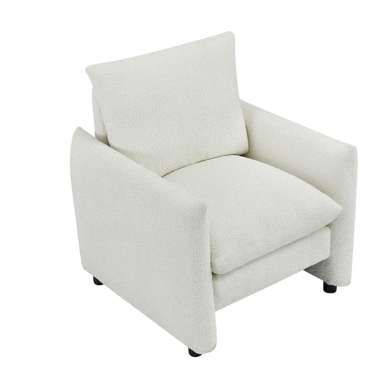Fauteuil d'appoint moderne 33" | Chaise longue rembourrée pour salon