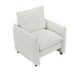 Fauteuil d'appoint moderne 33" | Chaise longue rembourrée pour salon