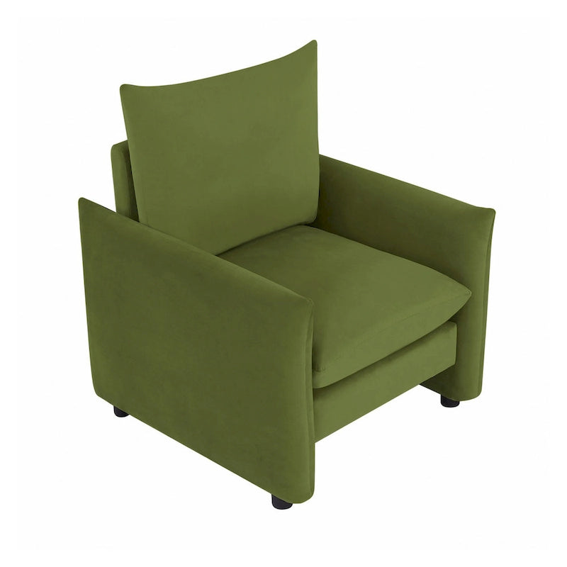 Fauteuil d'appoint moderne 33" | Chaise longue rembourrée pour salon
