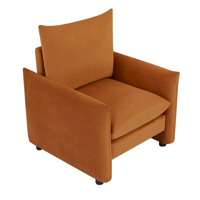 Fauteuil d'appoint moderne 33" | Chaise longue rembourrée pour salon