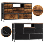 Meuble TV commode avec prise de courant et LED pour TV 55 pouces - 55 pouces