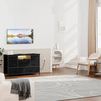 Meuble TV commode avec prise de courant et LED pour TV 55 pouces - 55 pouces