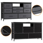 Meuble TV commode avec prise de courant et LED pour TV 55 pouces - 55 pouces