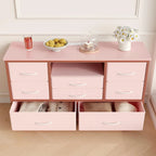 Meuble TV commode avec prise de courant et LED pour TV 55 pouces - 55 pouces