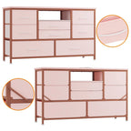Meuble TV commode avec prise de courant et LED pour TV 55 pouces - 55 pouces
