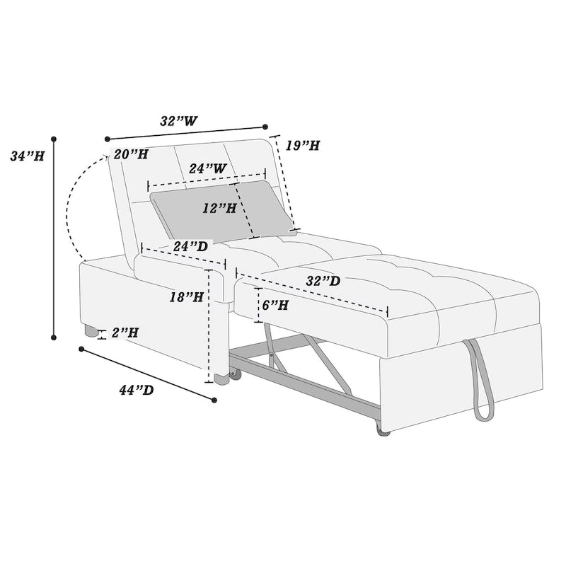 Canapé convertible | Lit pliant pour salon ou chambre d'amis