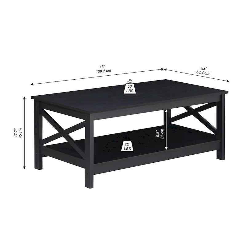 Table Basse de Ferme Moderne | Bois Massif | Accent Rustique pour Salon