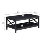 Table Basse de Ferme Moderne | Bois Massif | Accent Rustique pour Salon
