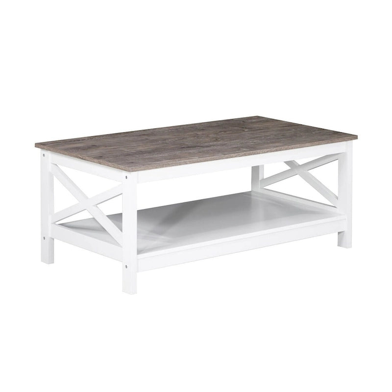 Table Basse de Ferme Moderne | Bois Massif | Accent Rustique pour Salon