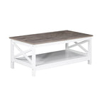 Table Basse de Ferme Moderne | Bois Massif | Accent Rustique pour Salon
