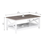Table Basse de Ferme Moderne | Bois Massif | Accent Rustique pour Salon